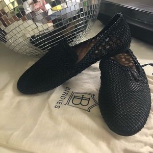NIB Birdies Woven Starling loafer in black vegan leather